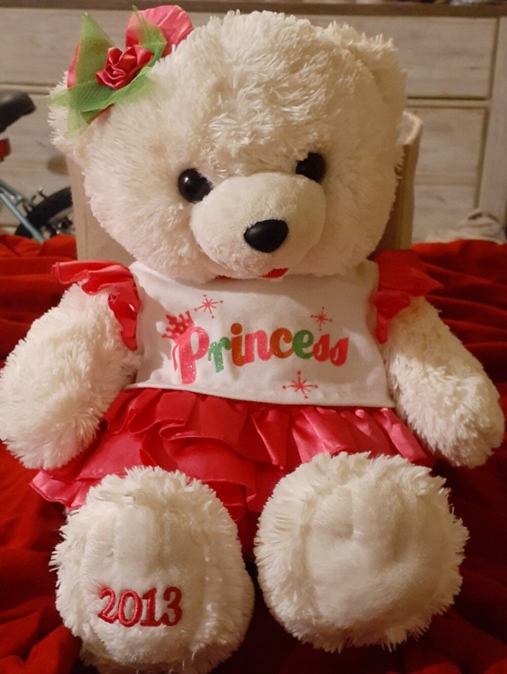 2013 Walmart Christmas Snowflake Teddy Bear.